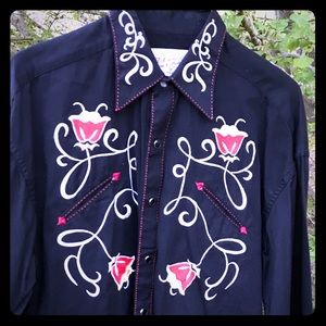 COPY - Rockmount Ranchwear Western Black Shirt